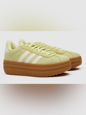 Adidas Court Bold Sneakers lime size 10 nwt sneakers shoes platform